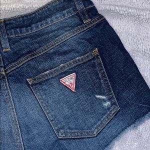 Guess jeans high waist shorts